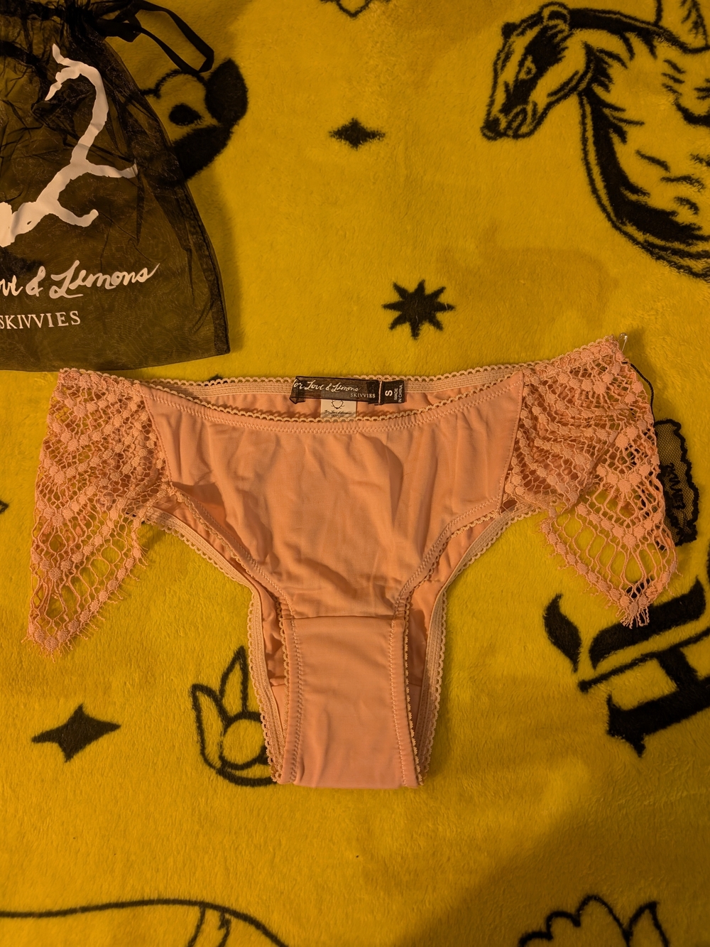 NWT For Love & Lemons Snapdragon Blush Underwear